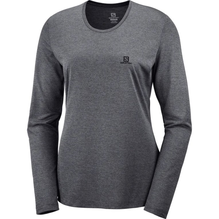 Salomon Agile Long Sleeve Tricko Damske Čierne | SK 7RQBVM